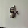Recipient metalic de buzunar din oțel inoxidabil, în formă de telefon mobil retro, cu finisaj oglindă, 3 oz