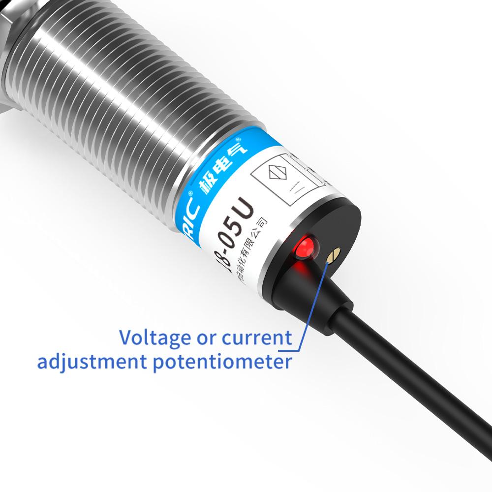 GTRIC Analog Linear Displacement Proximity Sensor M12 M18 M30 0-10V Voltage or 4-20mA Current Output Inductive SwitchReplacement Sensors2