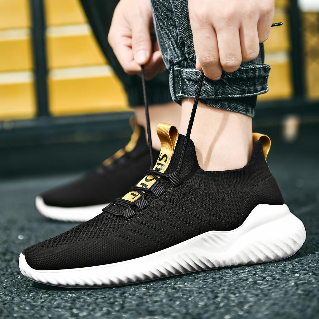2022 Newest Men Casual Shoes Black White Shoes For Men Sneakers Lightweight Breathable Walking Tenis Masculino Zapatillas Hombre