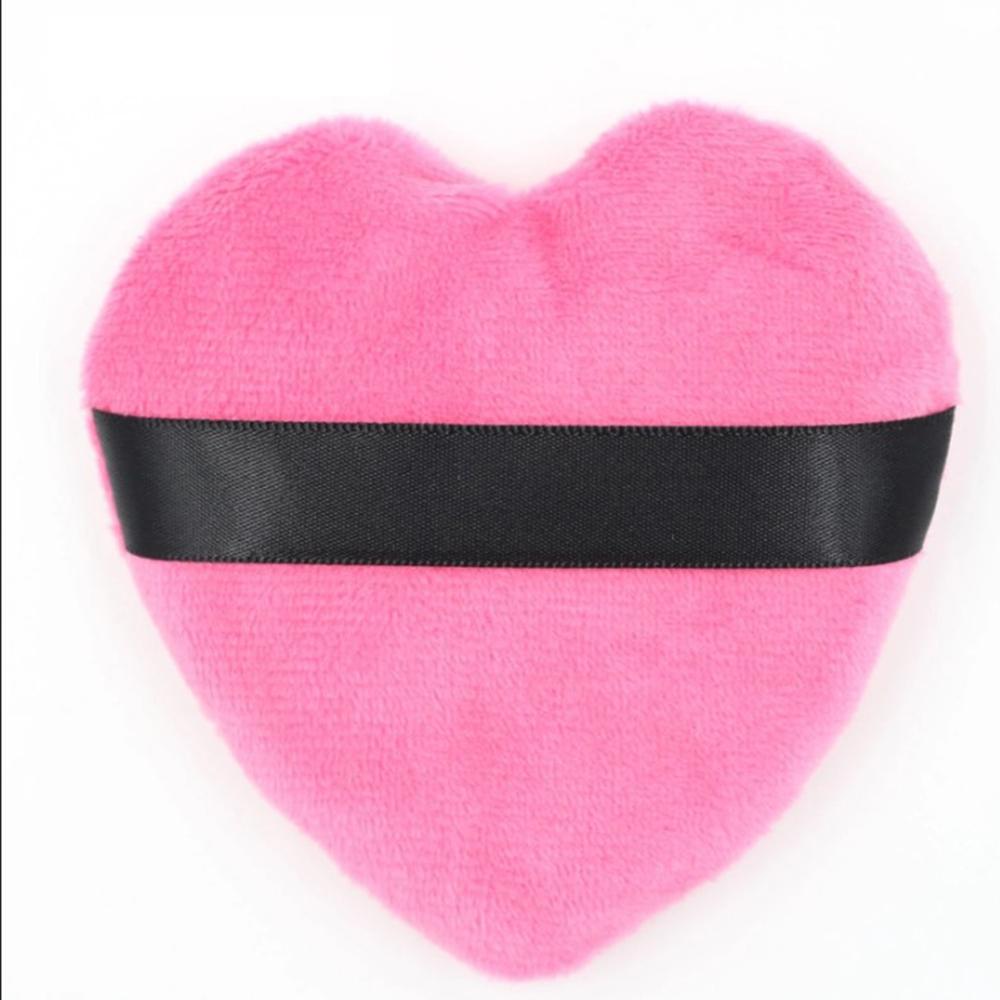 

Пуховки для макияжа Blendiful, большие пуховки для пудры, хлопковые велюровые пуховки в форме любви, спонжи для макияжа с ремешком, инструмент для макияжа