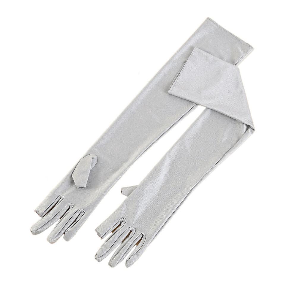 Sun Protection Ice Silk Sleeves Gloves Anti-UV Cycling Gloves Elastic Sunscreen Sleeve  Women