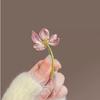 New Alloy Brooch High-end Niche Women's Peony High-end Pin Coat Suit High-end Versatile Brooch