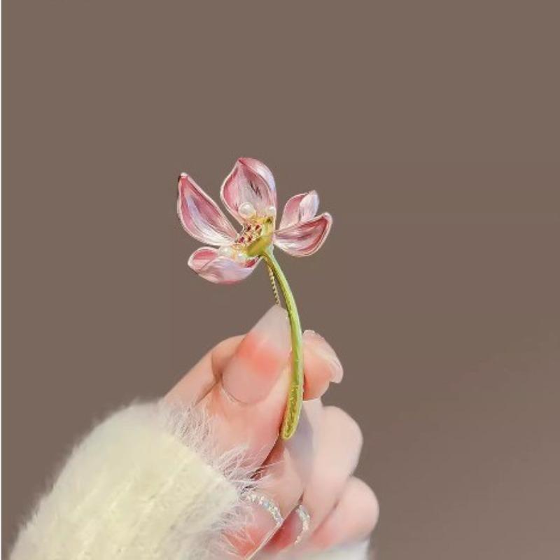 New Alloy Brooch High-end Niche Women's Peony High-end Pin Coat Suit High-end Versatile Brooch