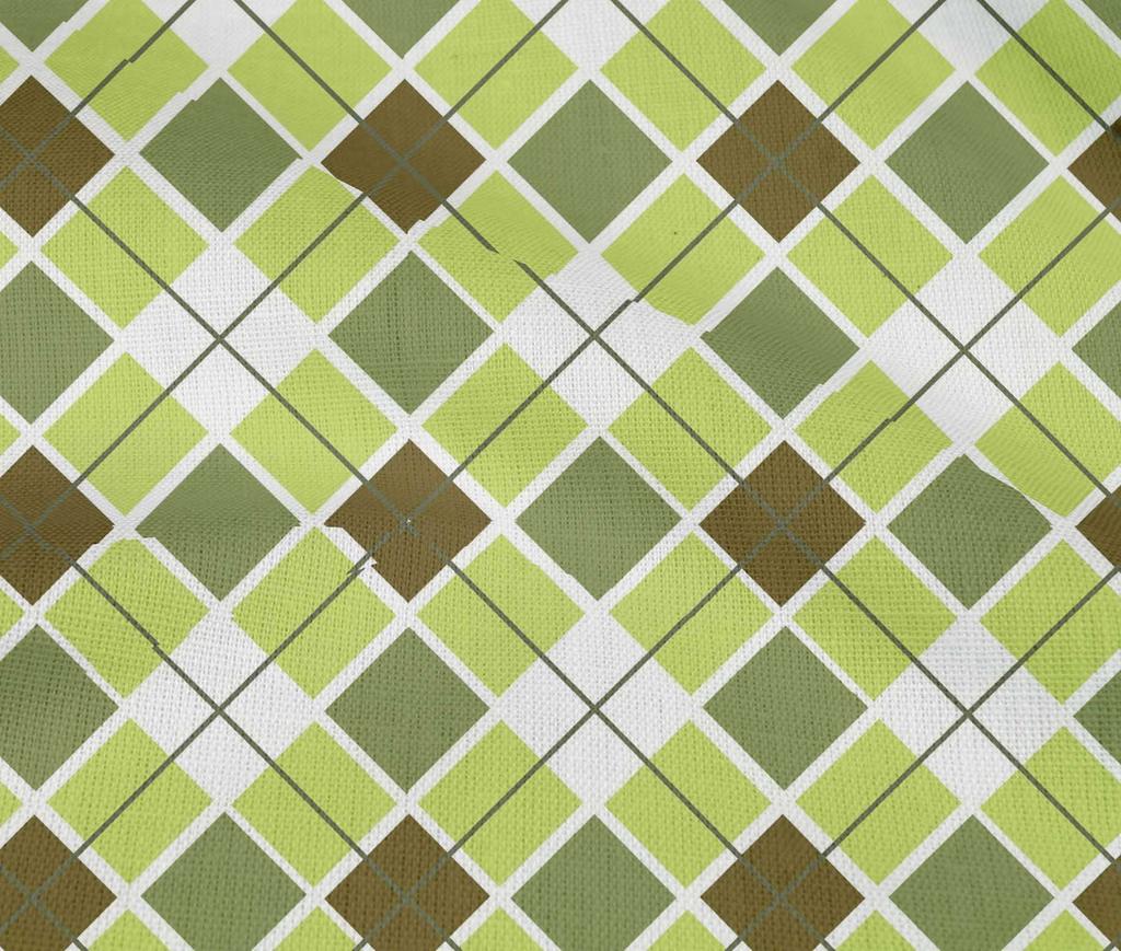 oneOone Cotton Flex Hellgrüner Stoff Argyle Check Stoff zum Nähen Bedruckter Bastelstoff Meterware 40 Zoll