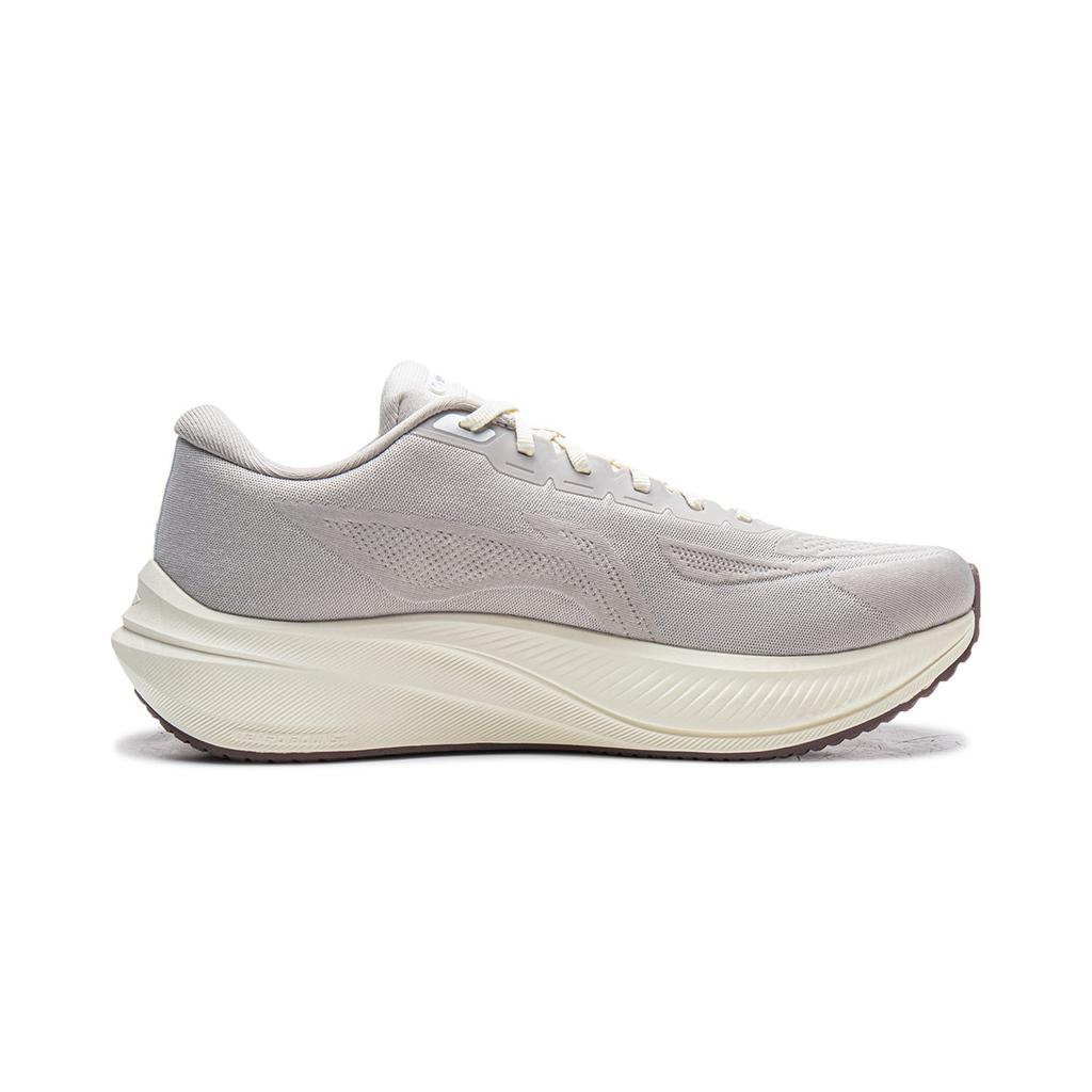 Li Ning Yueying 5 Cushioning Abrasion Resistant Low top Running Shoes Men's White Gray ARHW003-15