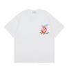 Grenzüberschreitend auf Lager exklusiv Casablanca Doppelgaze reine Baumwolle Unisex T-Shirt Hip-Hop lässig Kurzarm locker Rundhals