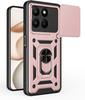 Armor Case For Honor 600 Lite 400 Pro 200 Lite X8D X9D X7D X8C X7C X6D x8b x7c x5c Protective Case with Sliding Camera Cover Ring Shockproof Case