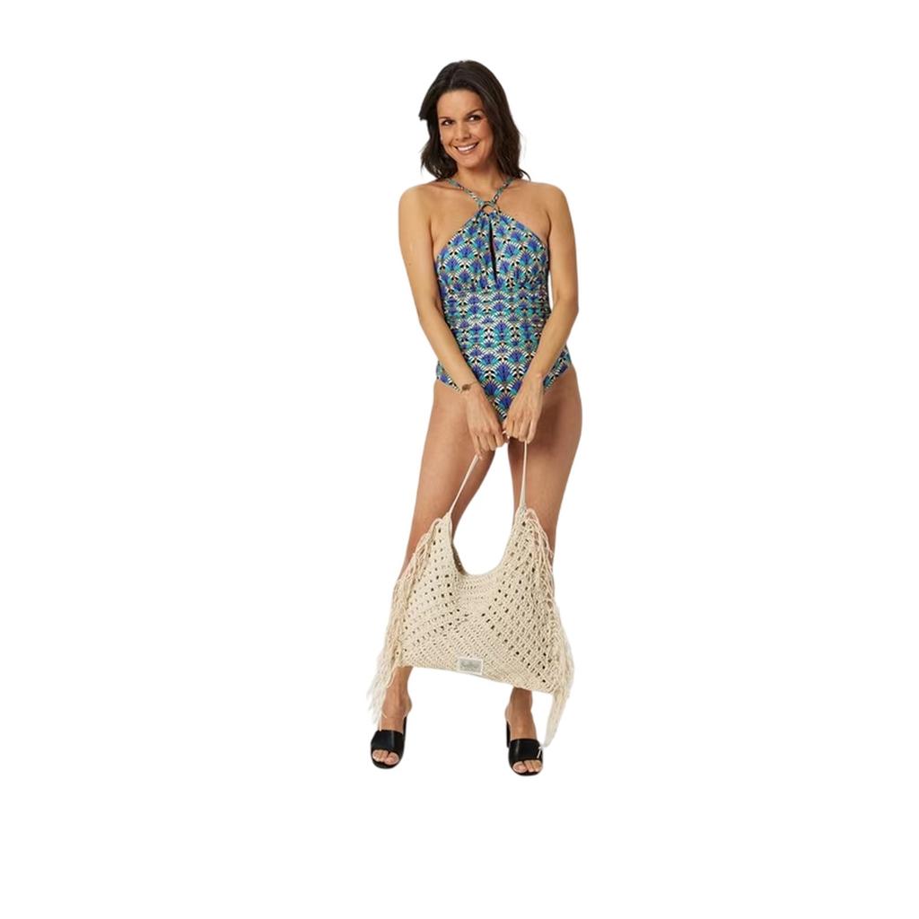 Biba Womens/Ladies High-Neck One Piece Swimsuit