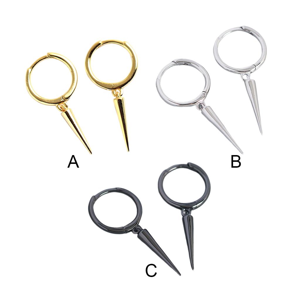 2 Pieces Alloy Women Earring Decorative Solid Color Electroplated Unfading Elegant Ear Stud Jewellery Ornament