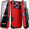 Heavy Duty Hybrid 3IN1 Ott Defender Case For iPhone 17 16 15 14 Plus 13 12 Pro Max Air 17e 16e Shockproof PC Cover With Clip