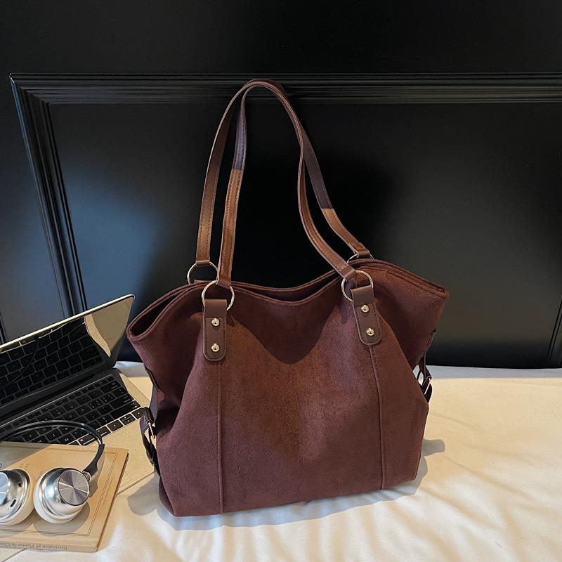 Large Capacity Fashionable Retro Soft Leather Women's Shoulder Bag Women's Autumn and Winter New Atmospheric Tote Bag