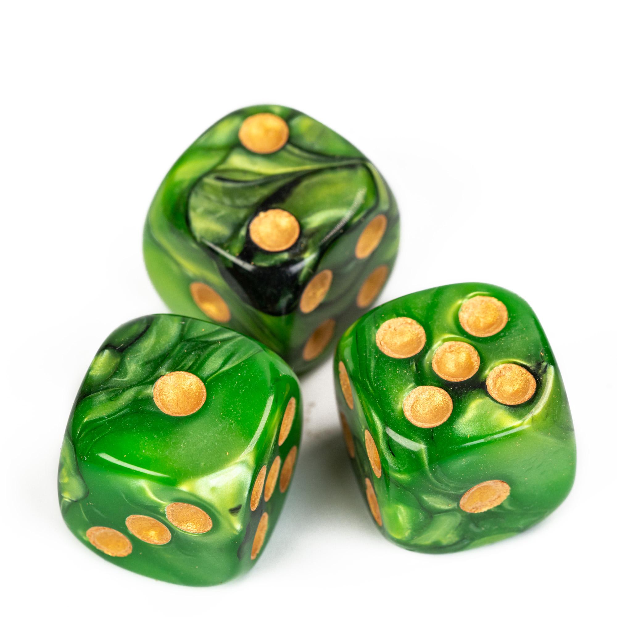 

Poludie 10Pcs D6 Six Sides Dice 16mm Funny Games Dice for RPG Club Gambling Desktop Party Bar Board Game Table Accessories 10pcs Black Green