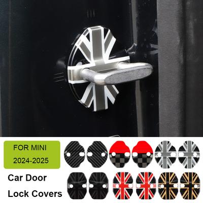 For Mini Countryman U25 J01 J05 Aceman Cooper S E SE F65 F66 F67 2024 2025 Car Door Lock Cover Protection Stickers Accessories