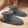 Herren Warme Schuhe mit Fleecefutter Jungen Stiefeletten Mädchen Strapazierfähiger Stiefel Winter Neu Schneestiefel für Damen Rutschfeste Outdoor-Schuhe