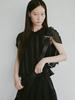 Peullijeupeulojegteu Seethrough Frill Blouse, Black