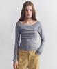 ROLAROLA Draping Detail T-Shirts Gray