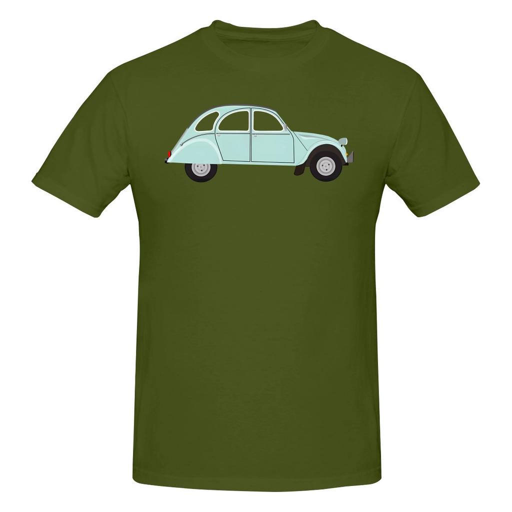 Citroen 2cv Arte Retrò T-shirt Assorbente e Traspirante Brand Retrò Trendy Versatilità Quotidiana Manica Corta