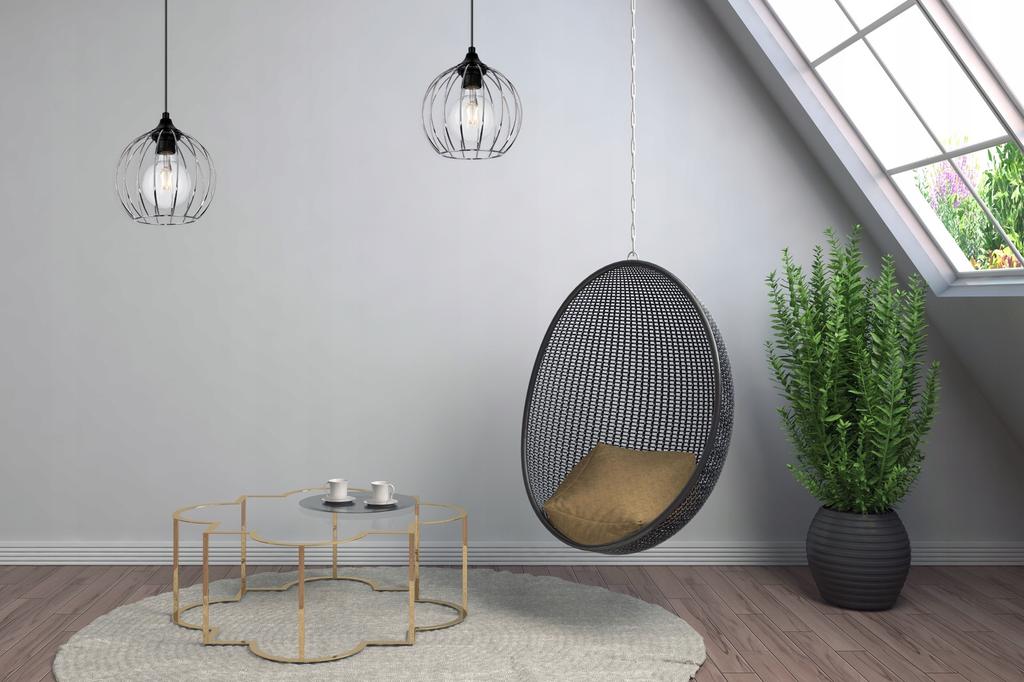 CEILING HANGING LAMP, WIRE CHROME LED