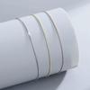 S925 Sterling Silver Beaded Box Chain Bracelet for DIY Fine Bead Stringing