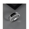 925 Sterling Silver Men's Ring High Quality Luxury Black Gem For Men Wedding Fine Jewelry Accessories Party Gifts
