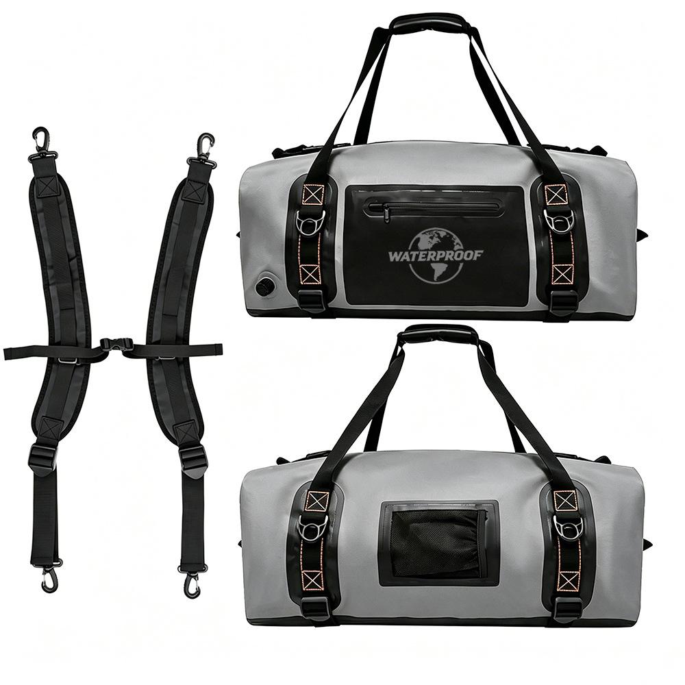 Luftdichte Wasserdichte Trockene Reisetasche Große Kapazität Outdoor Reise Motorrad Hecktasche zum Schwimmen Camping Wandern Angeln Radfahren