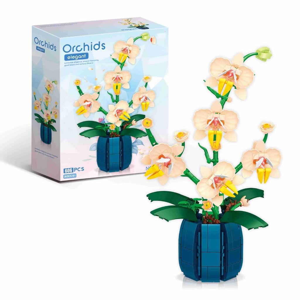 Blumenstrauß Mini Bausteine Konstrukteur Sets Block Modell Puzzle Zusammenbau Steine DIY Heimdekoration Kinderspielzeug Geschenk