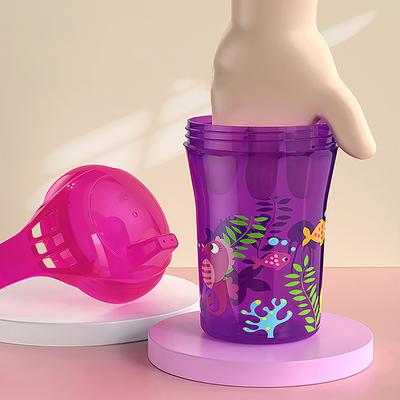 Child Water Bottle Cartoon Printed Baby Duckbill Cup Anti-Choked Kids Learning Drinking Water Leakproof Cup With Spout 260Ml
