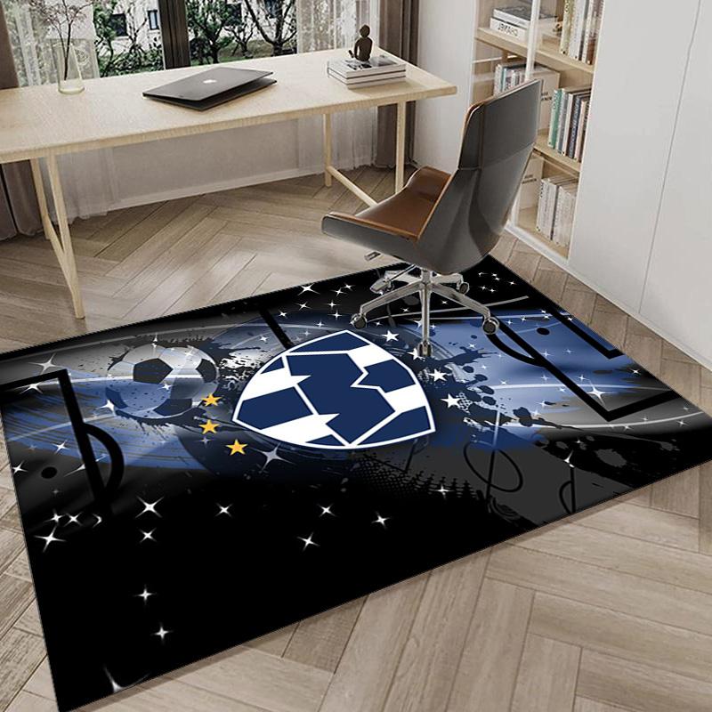 Football Club Emblem Carpet, Chair Rug,Rug for Office Bedroom living rooms, Doormat decor Fan Gift Christmas Gift