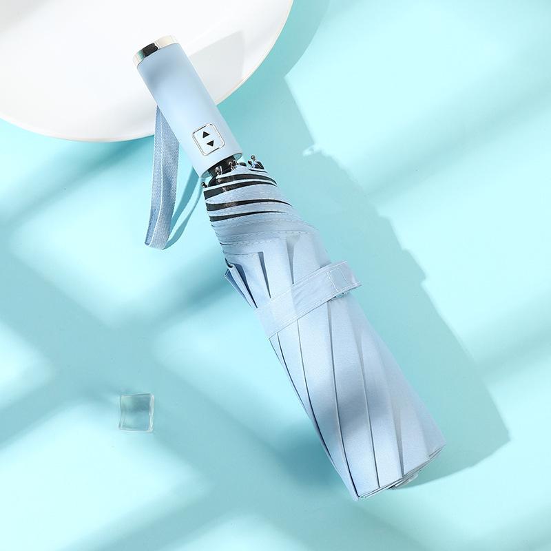 Large 24-Rib Automatic Sun & Rain Umbrella for Women - Sturdy, Windproof, Sunshade, UV Protection