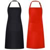 Delantal de cocina cómodo con hebilla ajustable, delantal de cocina fácil de limpiar de poliéster y algodón para hornear