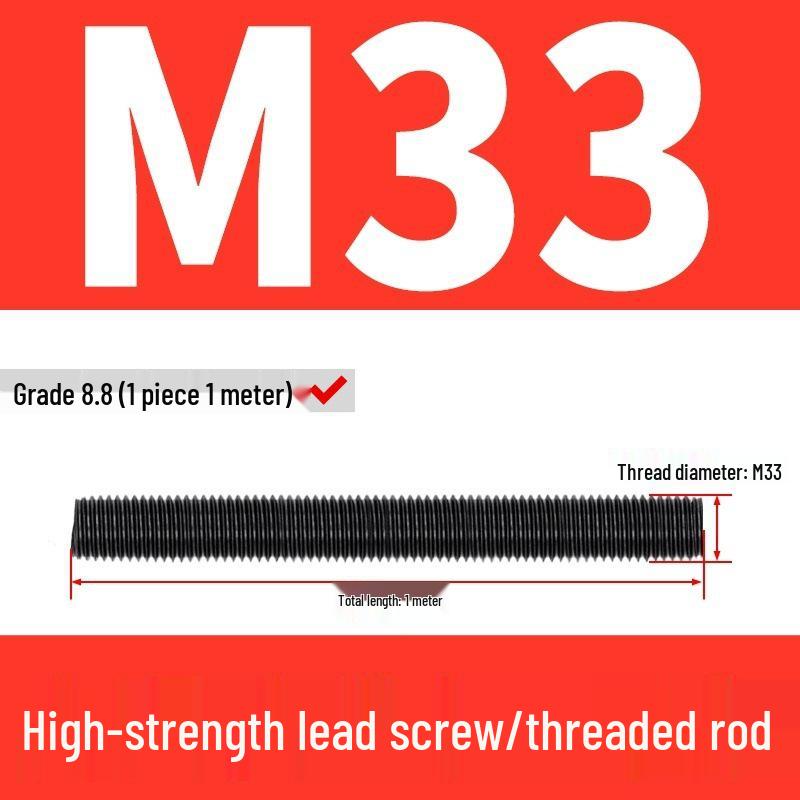 High-Strength Full Thread Screws and Rods: 8.8, 10.9, 12.9 Grade