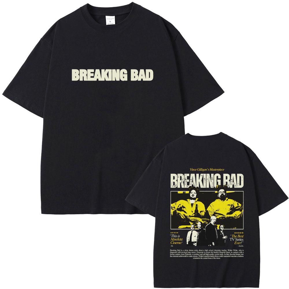 Heisenberg TV Breaking Bad Graphic T Shirts Better Call Saul Print Tshirt Unisex Women Casual Soft Cotton Oversized Crewneck Tees