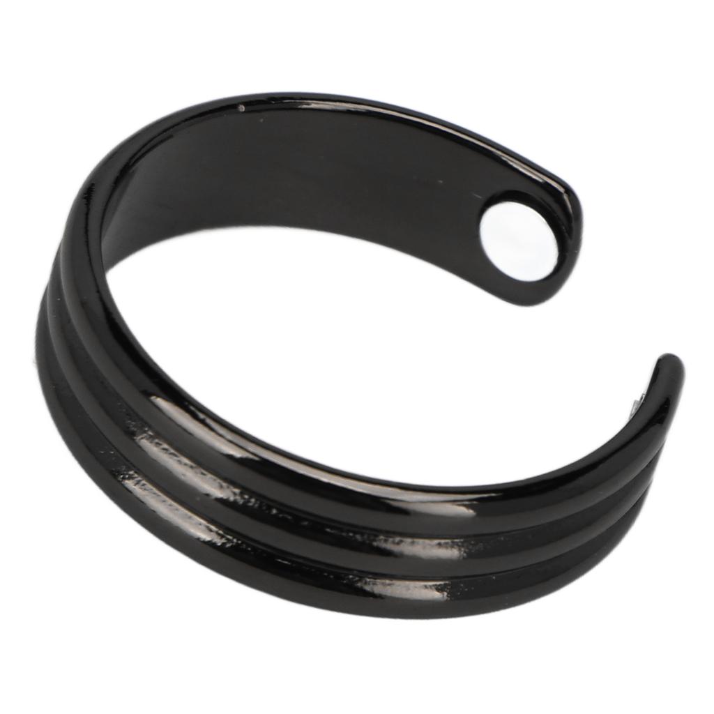 Men Women Adjustable Magnetic Ring Black Metal Stylish Fatigue Joint Soreness Relief Ring Jewlery