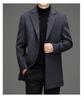 Men's Mid-Length Woolen Coat - Autumn/Winter Suit Collar Business Casual