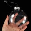 6Pcs Clear Fillable Ball Ornament Set for Christmas Tree Decorations DIY Crafts Holiday Party Favors Wedding Hanging Adornments