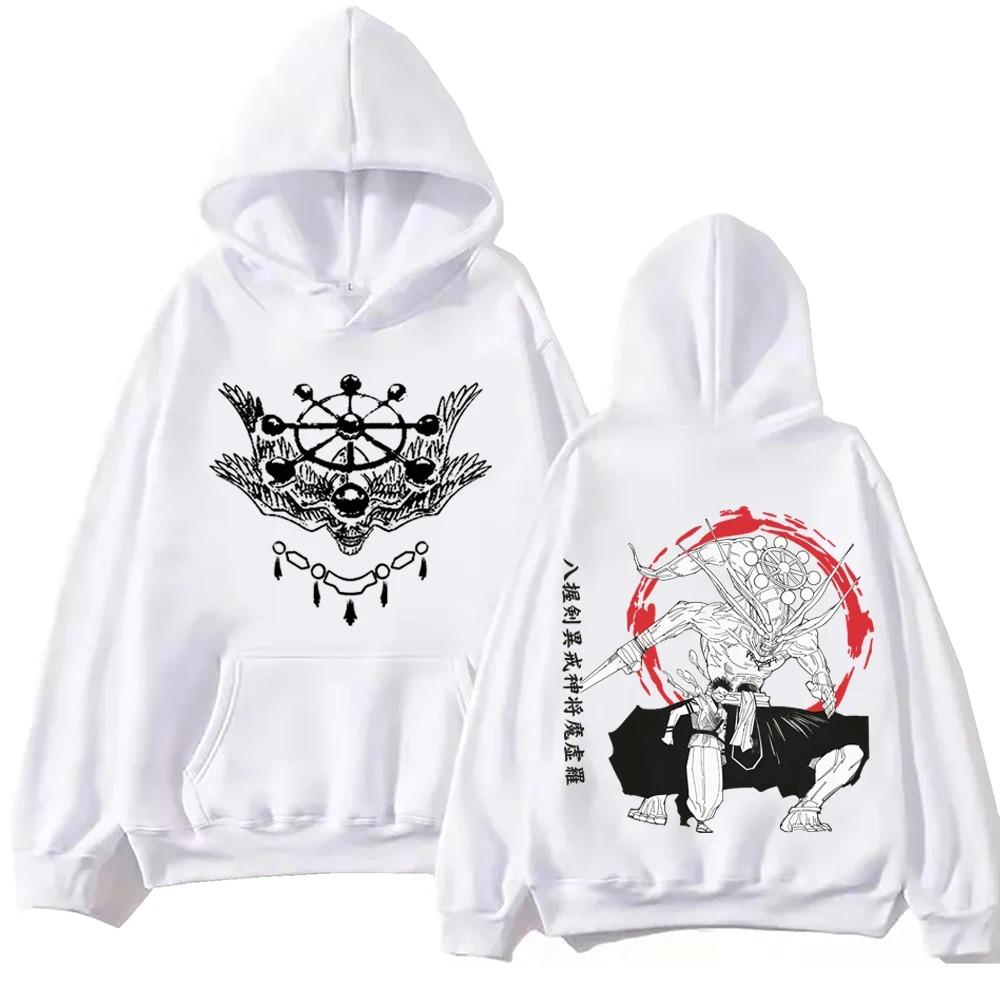Sukuna and Mahoraga Jujutsu-Kaisen Anime Hoodie Men Woman Harajuku Long Sleeve Pullover Tops Hip Hop Streetwear Oversized