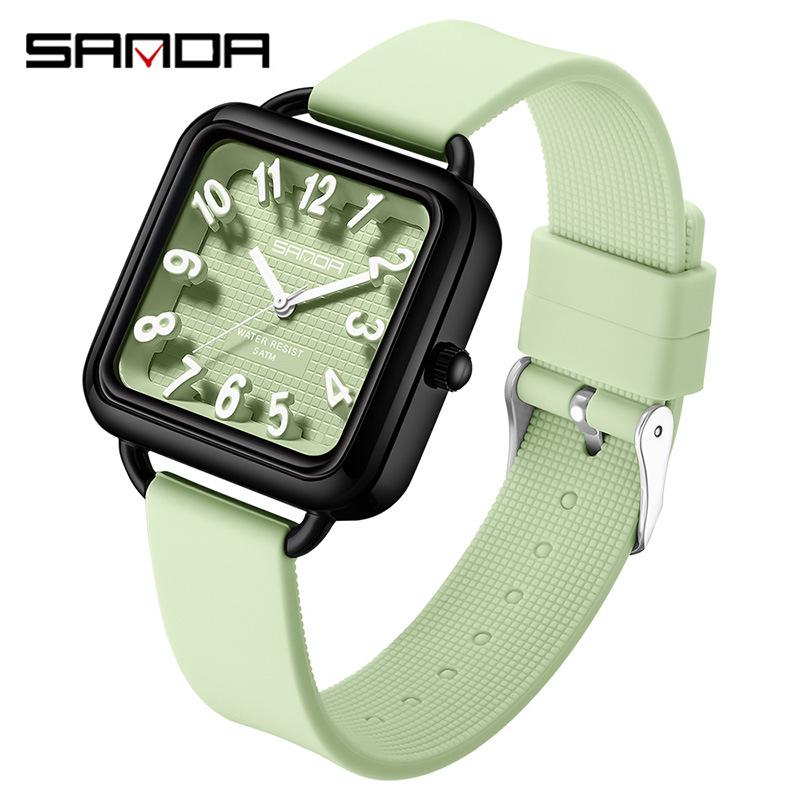 SANDA Student Quartz Exam Watch - Waterproof, Simple Design