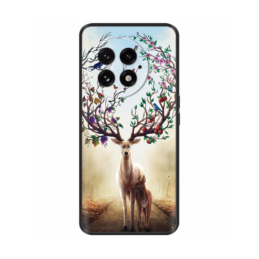 Luxury Case For OnePlus 13 Phone Case Shockproof Black Silicone Soft Back Cover Coque For OnePlus 13 PJZ110 Case Fundas Housing