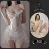 Seductive See-Through Lingerie Set: Flirty and Tempting Nightgown for Passionate Evenings