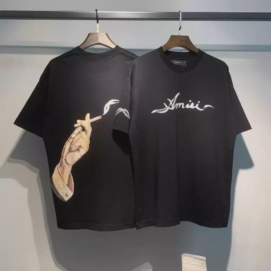 

Unisex Amri Light Gesture Print Half-Sleeve T-Shirt L чорний