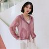 Elua Sheer Hood String Jacket 4 Types Choose 1