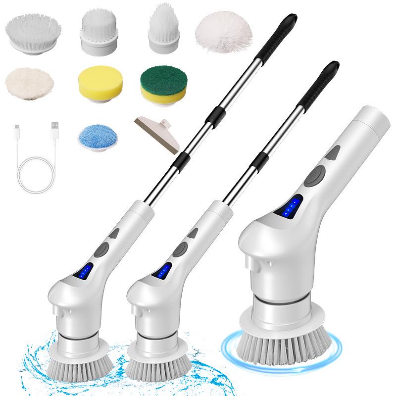 Multi-Functional Electric Floor & Bathroom Scrubber - Three-Speed Waterproof Brush