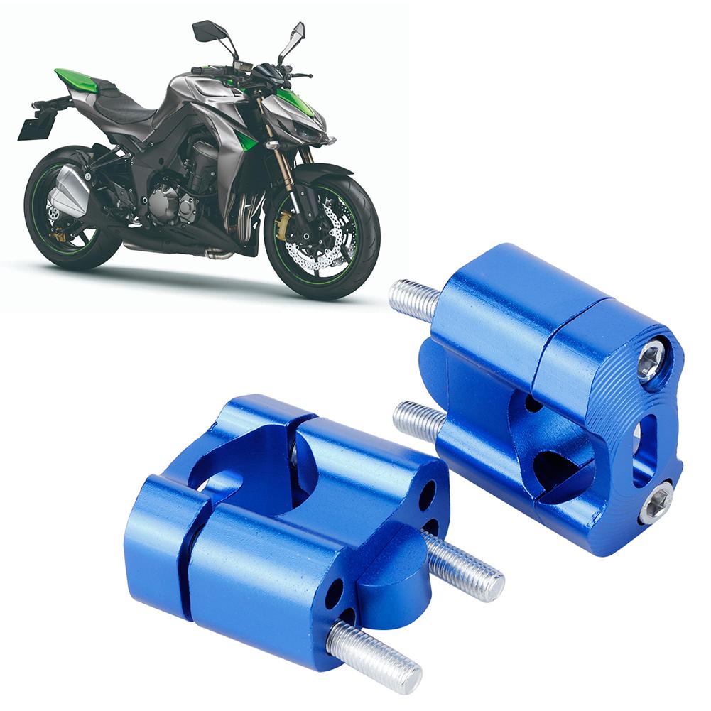 1Pair 22mm/28mm 1/8in 7/8in Motorcycle Handlebar Mount Clamps Riser Adapter CNC Aluminum Alloy Motorcycle Handlebar Clamps