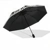 1pc Automatic Folding Umbrella with Piano Keyboard & Treble Clef Design - Portable Compact Folding Umbrella with 8-Rib Sturdy