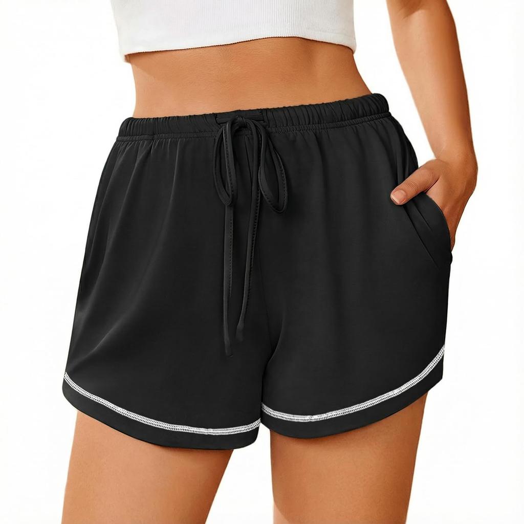 Summer Shorts For Women Casual High Waist Wide Leg Shorts