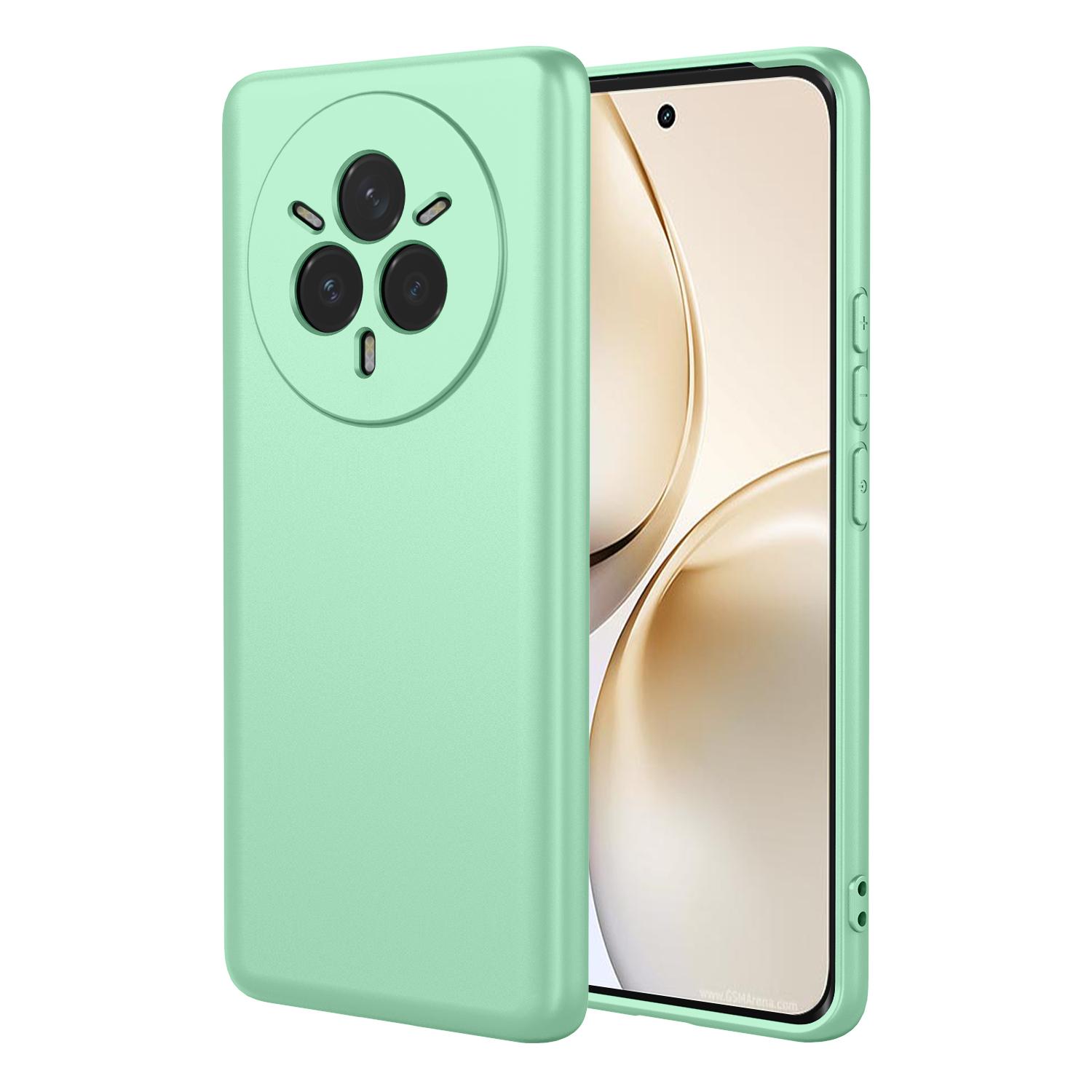 

Гибкий чехол из жидкого силикона ТПУ для Realme 14 Pro 5G 14 Pro+ Plus Защитная накладка Coque Capa Shell Fundas Realme 14 Pro+ светло-зеленый