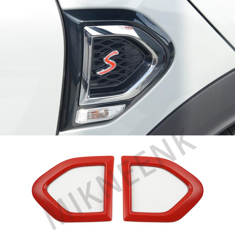 BGB1 For MINI Cooper S SD Countryman F60 Car Fender Turn Signal Exterior Light Covers Sticker Auto Accessories