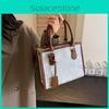 Trendy Korean Style Tote Bag For Women Stylish Casual Color Block Crossbody Bag 2024
