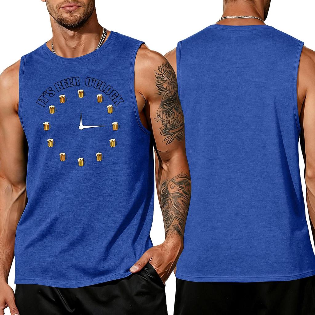Camiseta sin mangas para hombre Casual Holgada Verano Camiseta para Músculos Tejido Suave Transpirable Cómoda para el Uso Diario