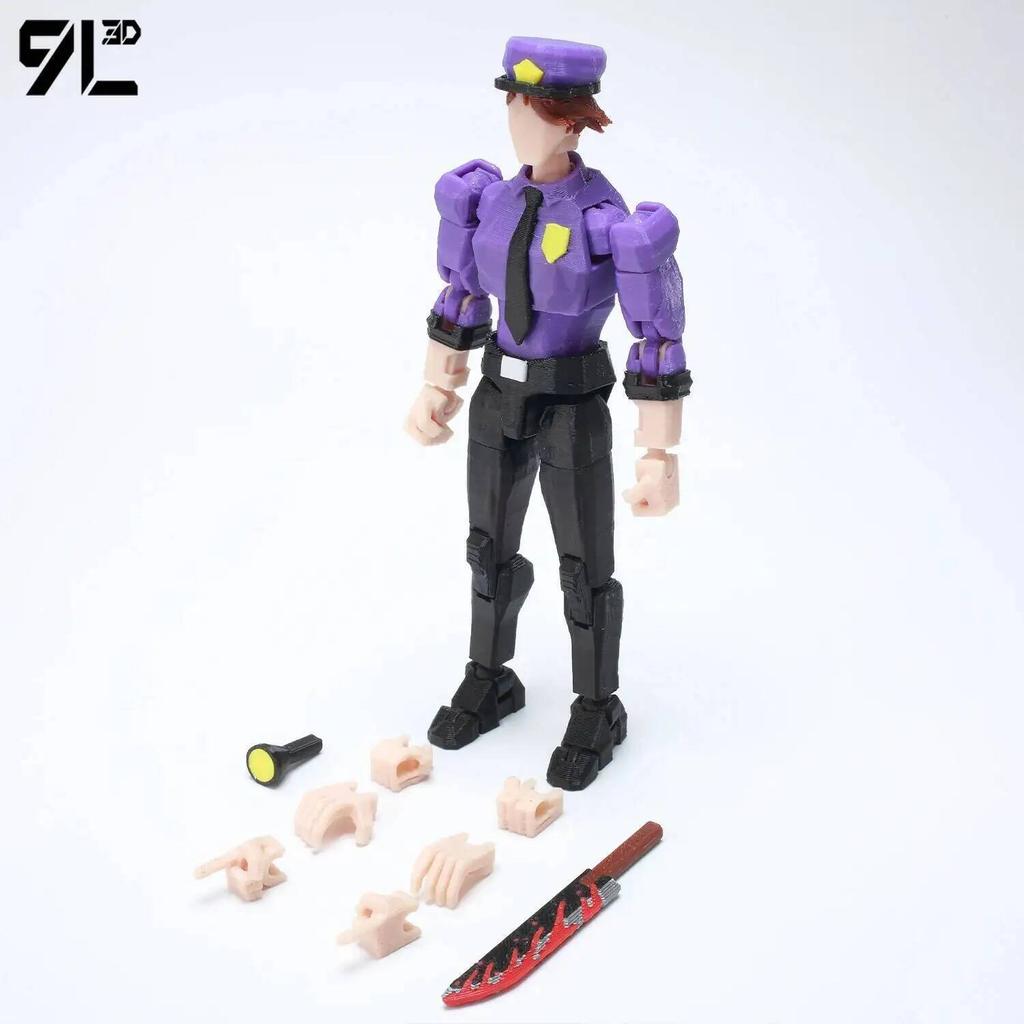 9L3D Imprimé Nightmare Freddy Titan13 FNAFs L'Harem de Minuit de l'Ours Five Nights Articulation Mobile Amovible Périphérique de Jeu Jouet pour Garçon